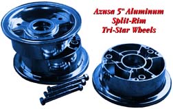 go kart and minibike 5" tri star wheel