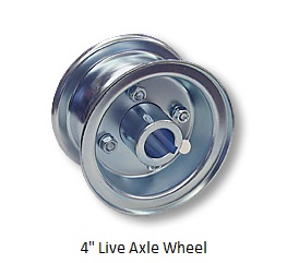7" x 5-1/4" Steel Split Rim 4-Bolt 110mm Circle Go Kart Drift Trike Utility NEW 