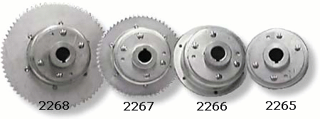 go kart and minibike brake drums with riveted hubs
