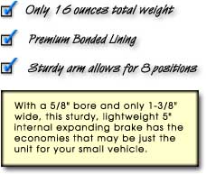 go kart and minibike drum brake