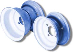 go kart and minibike atv and trailer steel wheels and hubs