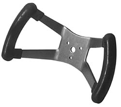 go kart butterfly steering wheel black